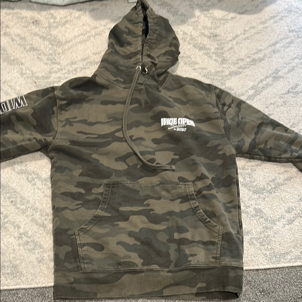 Camouflage Hoodie with Logo